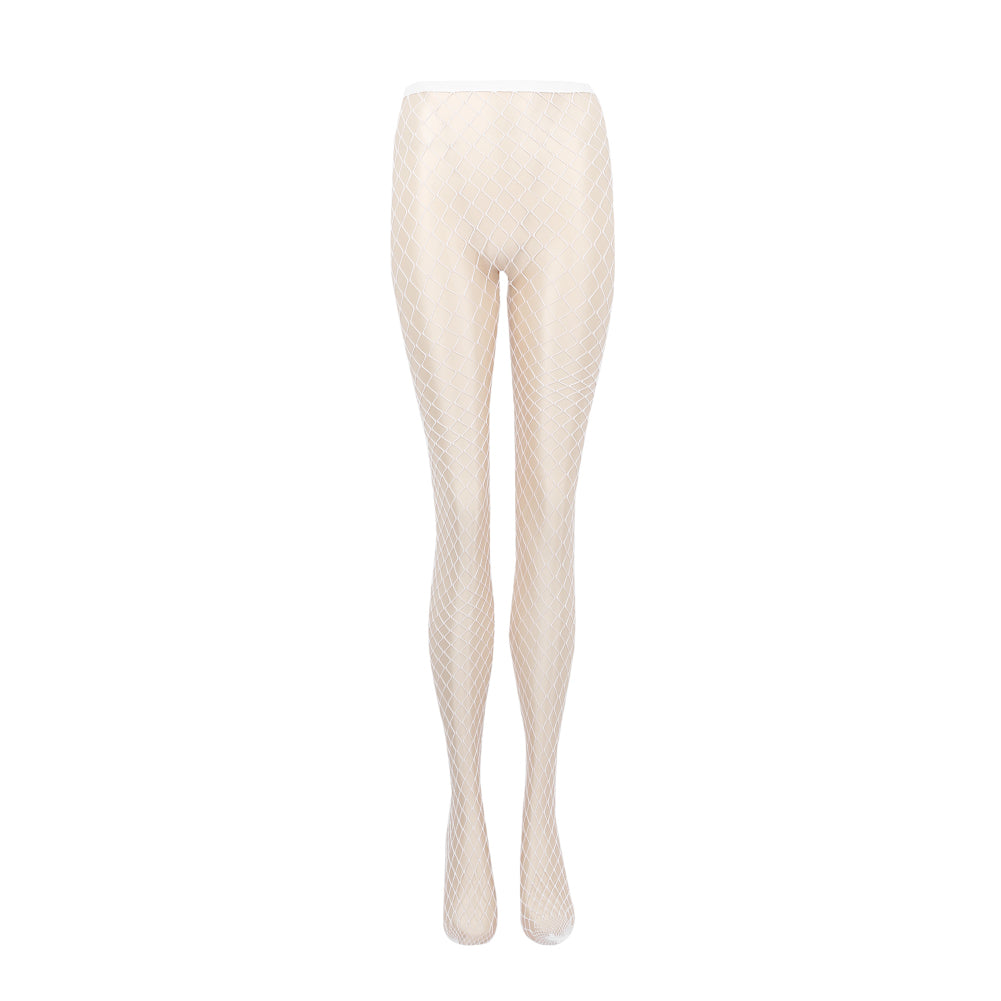 Radianti Glow-in-the-Dark Fishnet Tights White One size