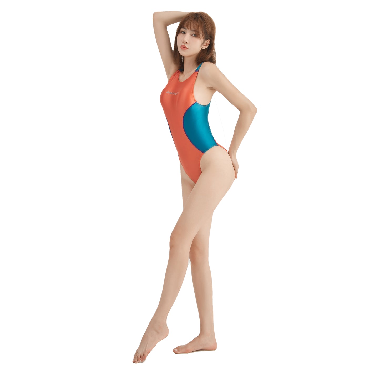 Vespera High-Leg Backless Swimsuit Leotard