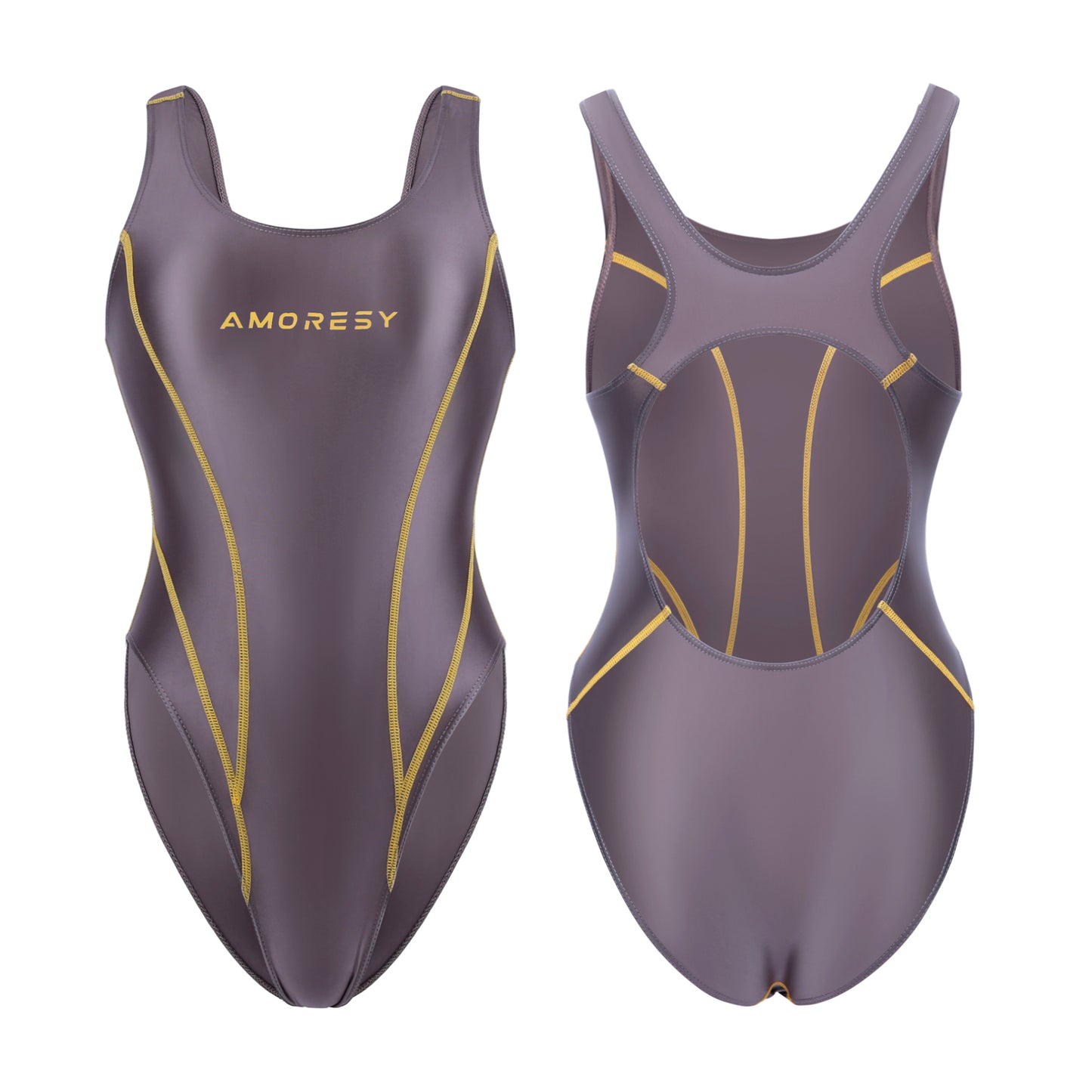 Vellustre C-Series High-Leg Backless Swimsuit Leotard