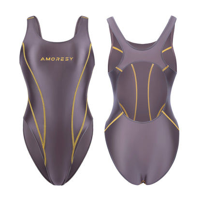 Vellustre C-Series High-Leg Backless Swimsuit Leotard