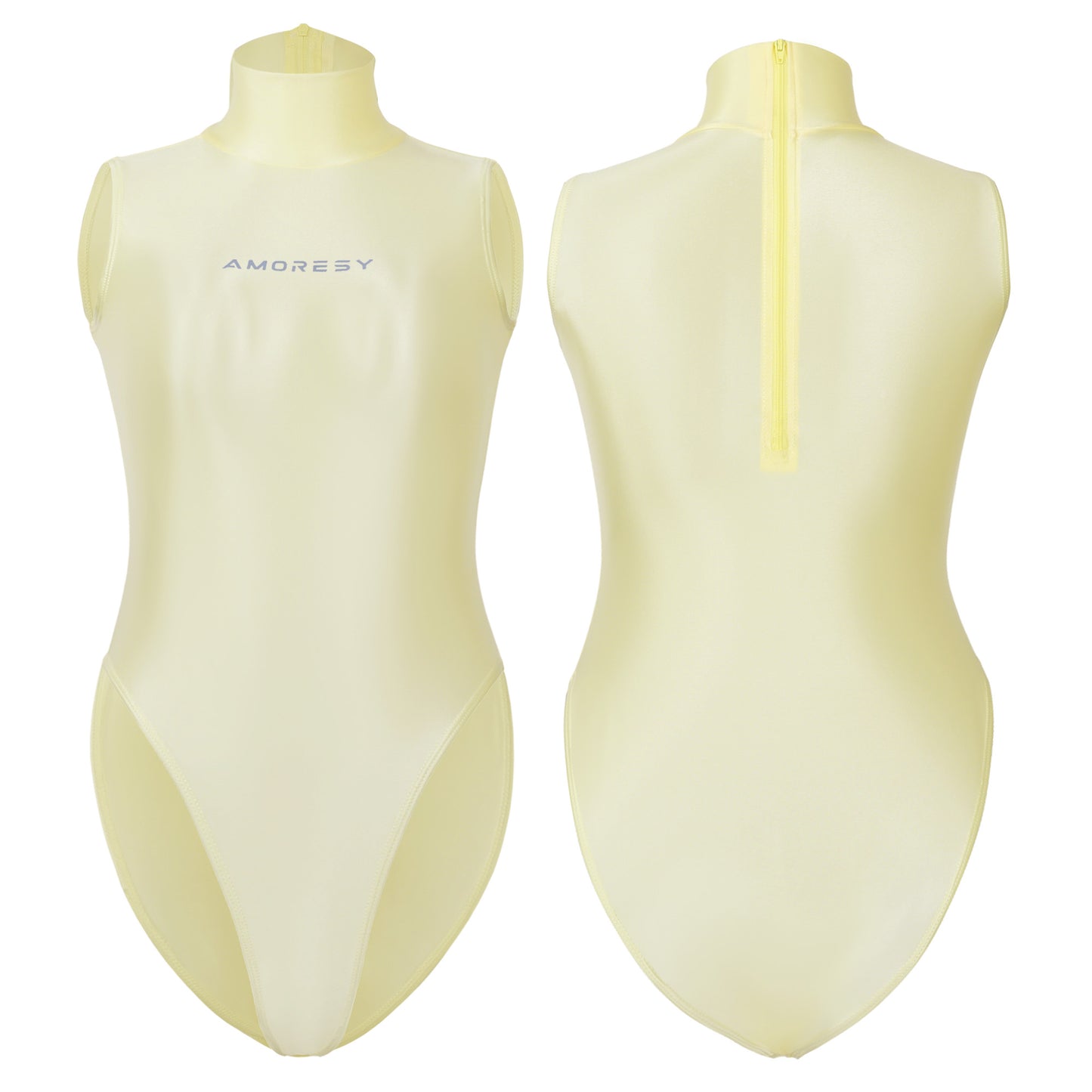 Eris A Series Sheer Super High-Leg Swimsuit Leotard