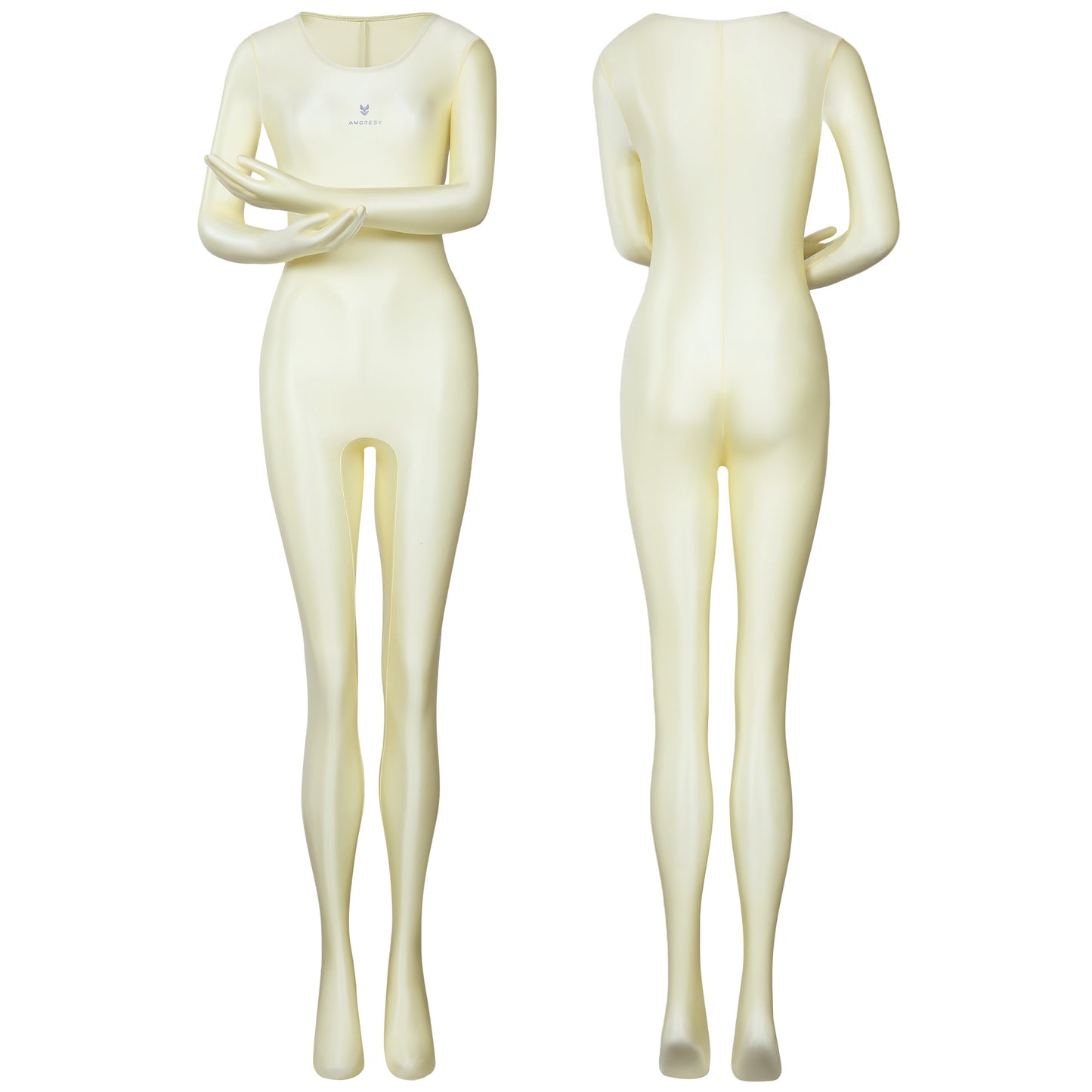 Inferna Sheer Full-Body Catsuit – Gloved and Footed Design