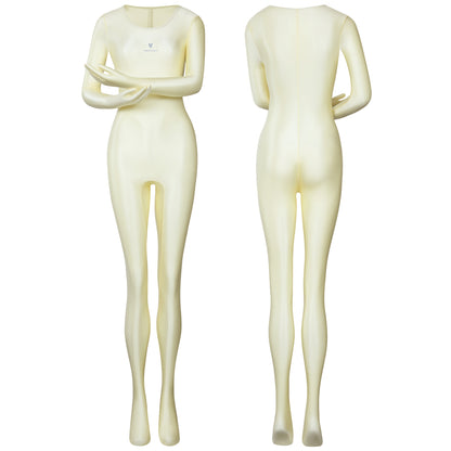 Inferna Sheer Full-Body Catsuit – Gloved and Footed Design