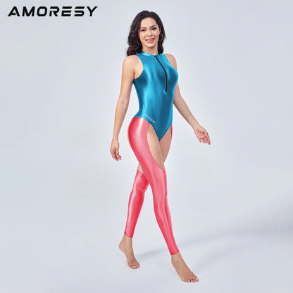 Freya Series Front-Zip Cutout Catsuit