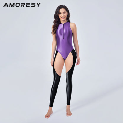 Freya Series Front-Zip Cutout Catsuit