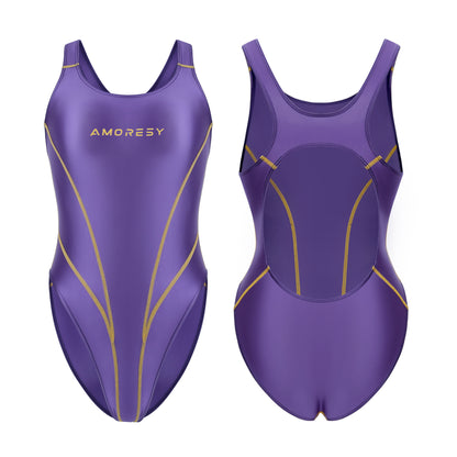 Vellustre C-Series High-Leg Backless Swimsuit Leotard