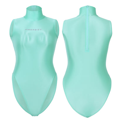 Eris A Series Sheer Super High-Leg Swimsuit Leotard