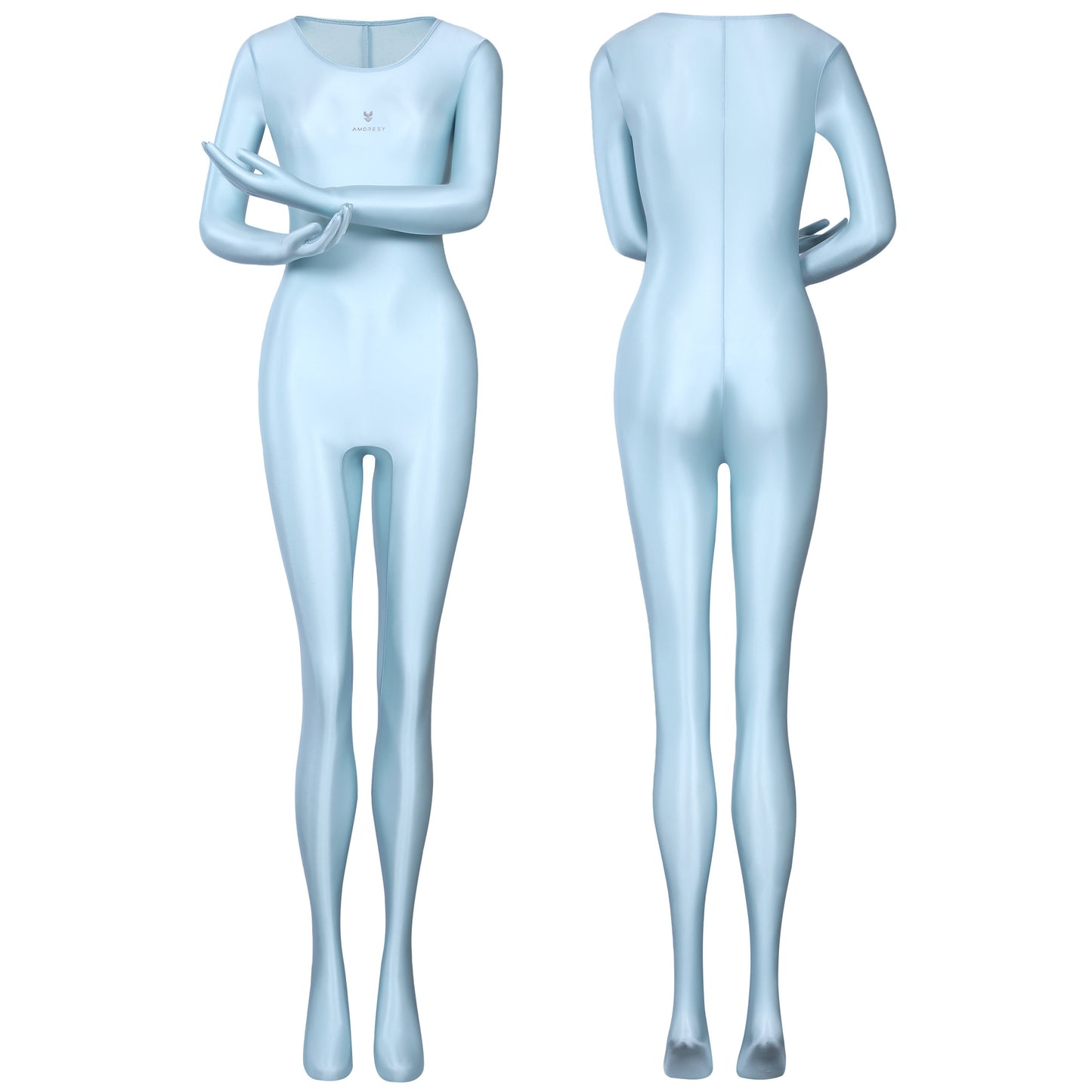 Inferna Sheer Full-Body Catsuit – Gloved and Footed Design
