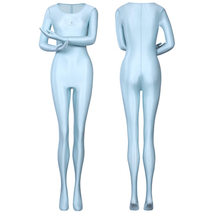 Inferna Sheer Full-Body Catsuit – Gloved and Footed Design