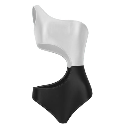 Alyssa Asymmetrical Cutout Swimsuit Leotard