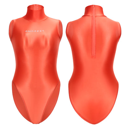 Eris A Series Sheer Super High-Leg Swimsuit Leotard