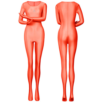 Inferna Sheer Full-Body Catsuit – Gloved and Footed Design