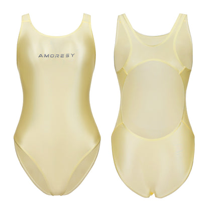 Gaea Cシリーズ シースルーハイレグ バックレス 水着レオタード