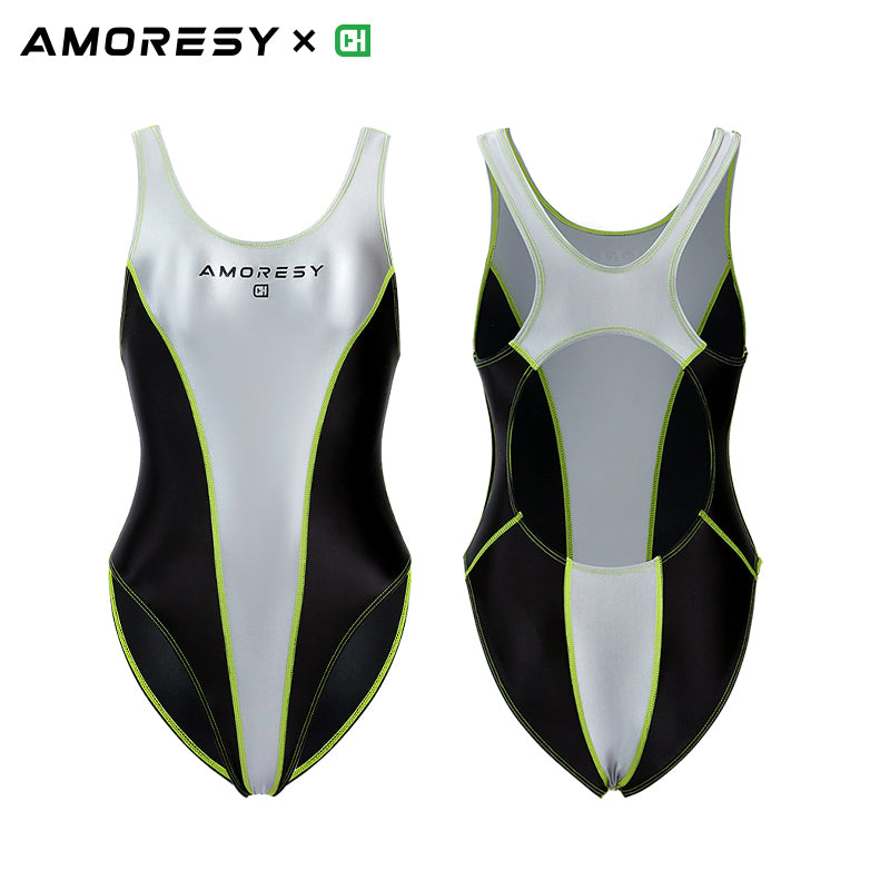 Velora Cosholic High-Leg Backless Swimsuit Leotard