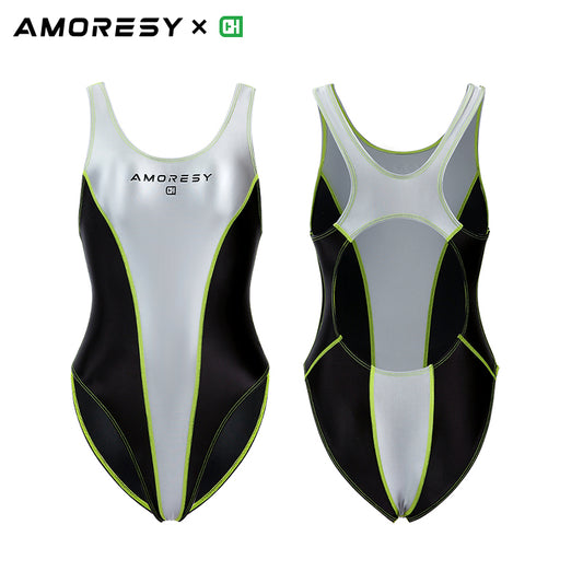 Velora Cosholic High-Leg Backless Swimsuit Leotard