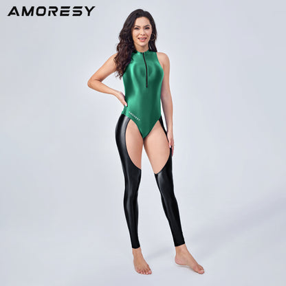 Freya Series Front-Zip Cutout Catsuit