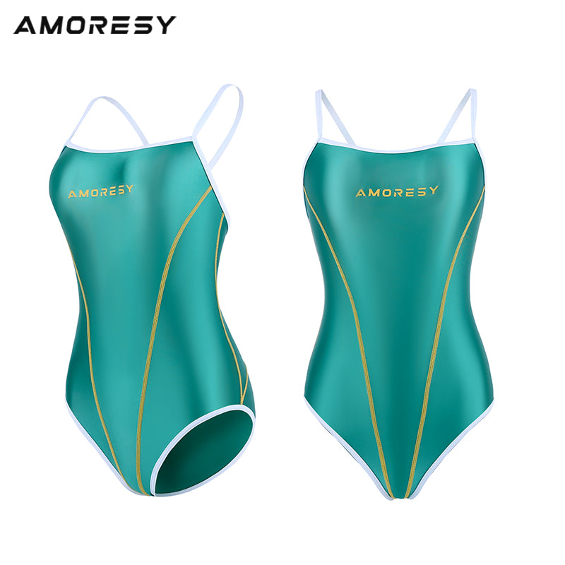 Amara Backless Swimsuit Leotard Swimming suit - AMORESY