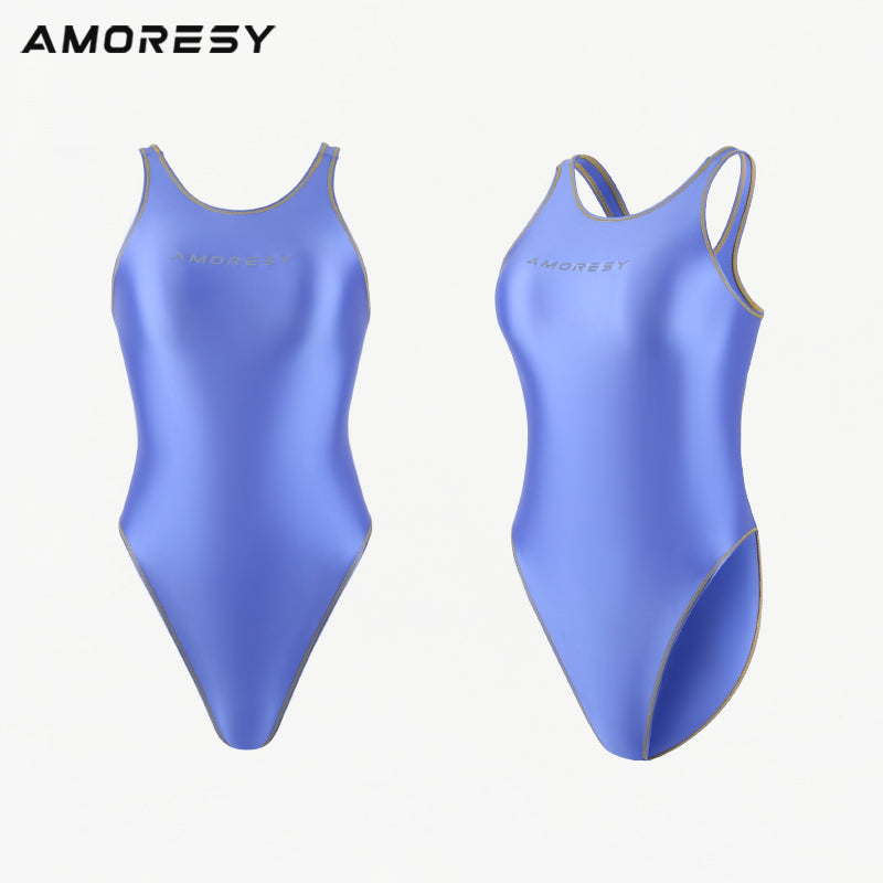 Zephyra High-Leg Backless Swimsuit Leotard Swimming suit - AMORESY