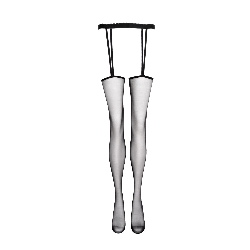 Alluriti Thigh-High Stockings and Garter Belt