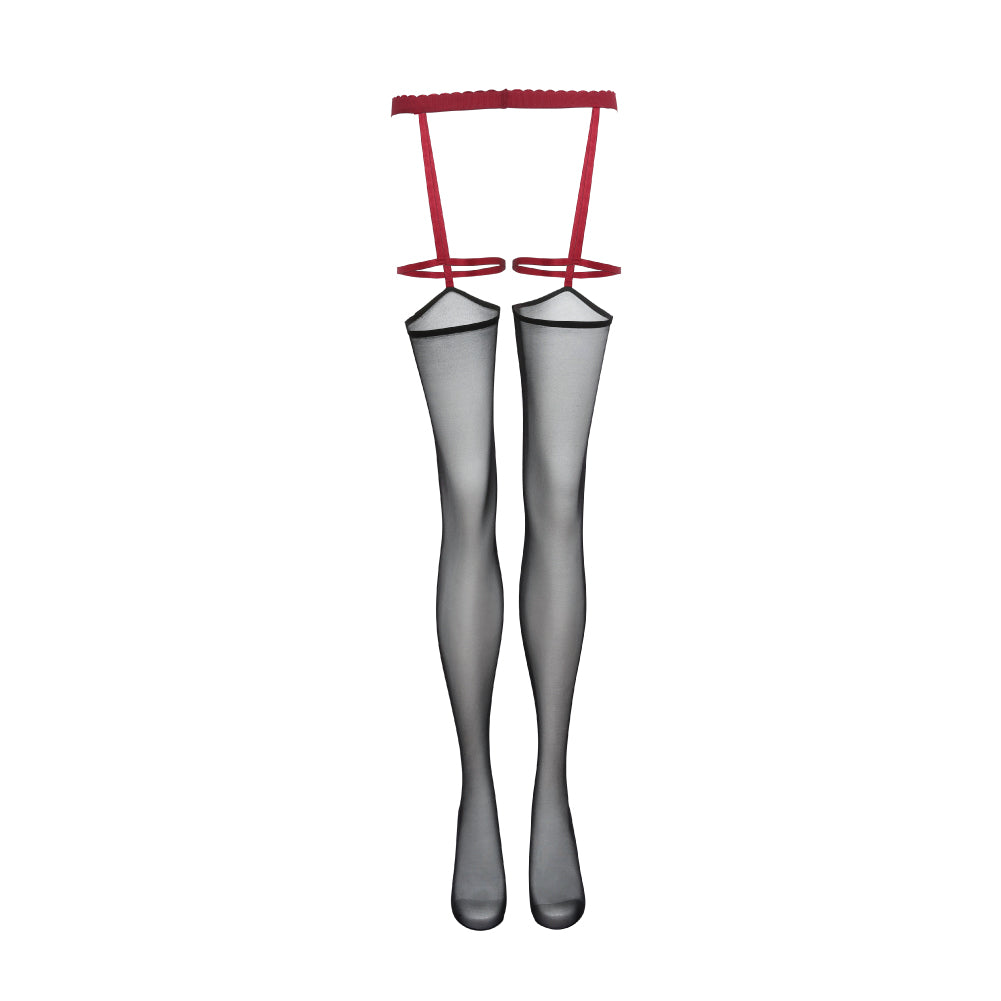 Royalti Thigh-High Stockings and Garter Belt