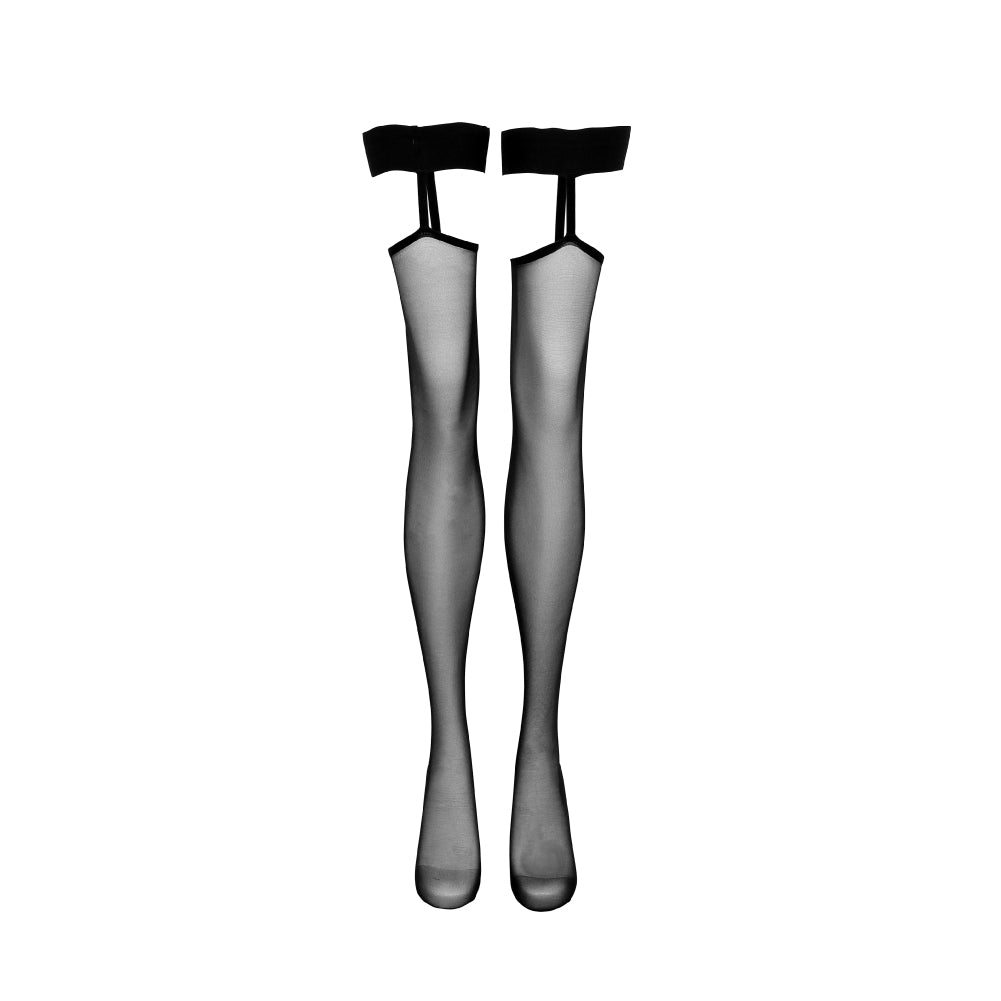 Majesti Thigh-High Suspender Stockings - AMORESY