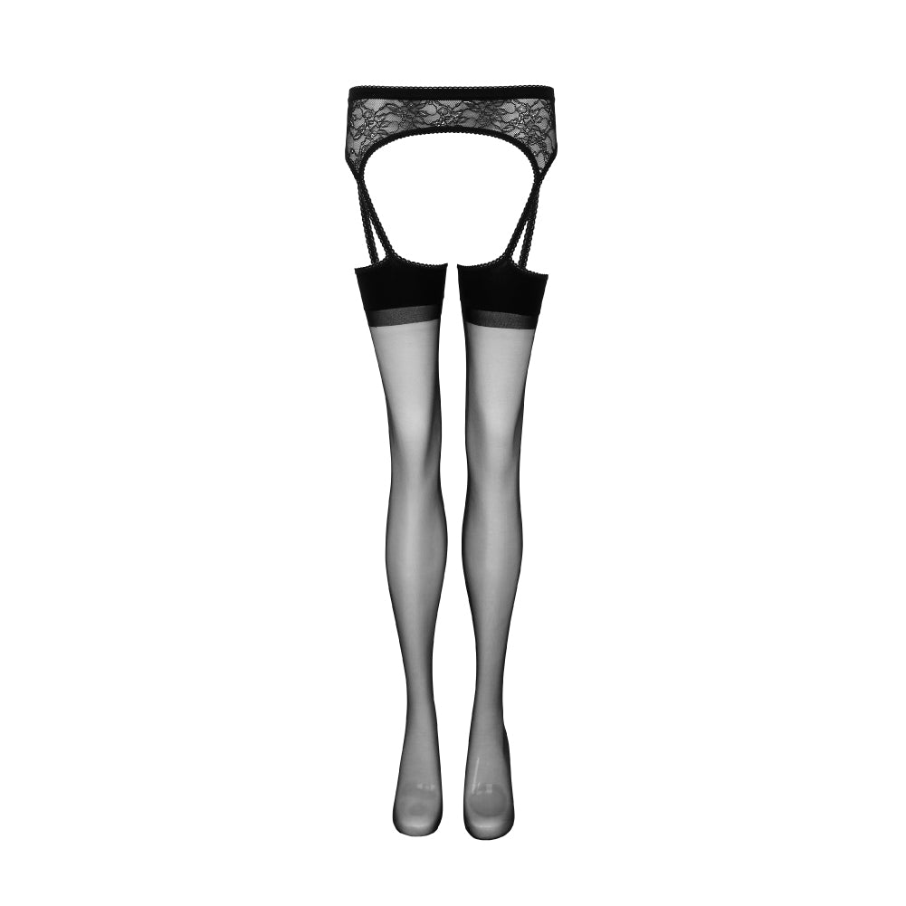 Sensualiti Thigh-High Stockings and Garter Belt - AMORESY