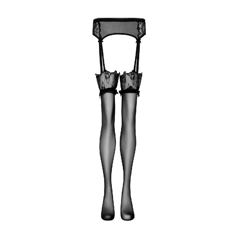 Everiti Thigh-High Stockings and Garter Belt