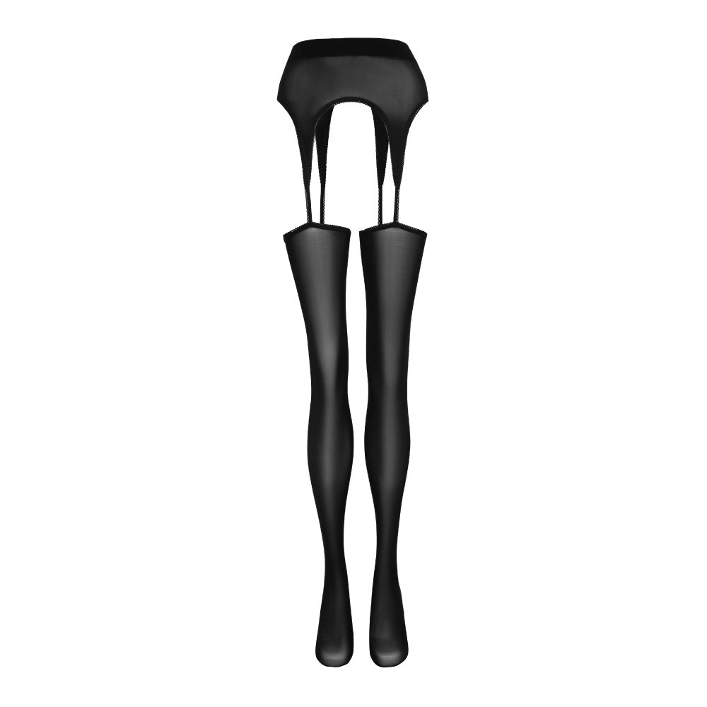 Aviti Thigh-High Stockings and Garter Belt Black / One size Aviti Thigh-High Stockings and Garter Belt Black / One size