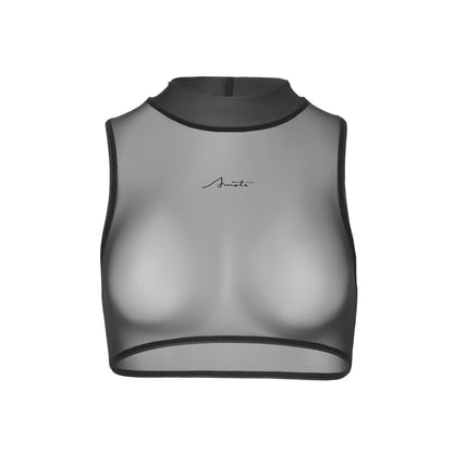 Cheekiti Sheer Racerback Crop-Top & Brief Set