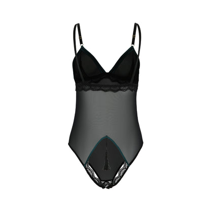 Opaciti Sheer Crotchless Tasseled Bodysuit