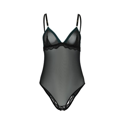 Opaciti Sheer Crotchless Tasseled Bodysuit
