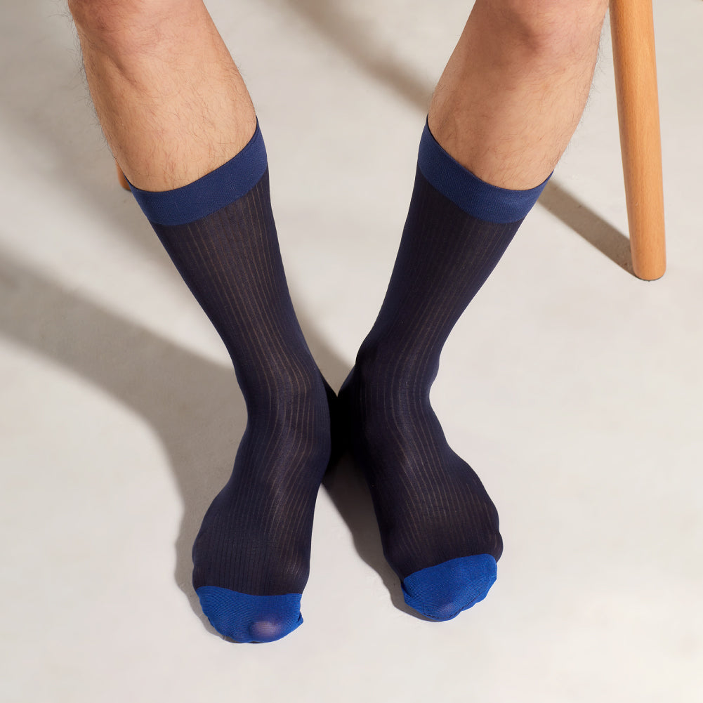 Intensiti Men’s Mid-Length Semi-Sheer Socks Lingerie - AMORESY