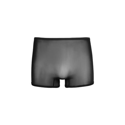 Relenti Men's Shiny Ultra-Thin Sheer Boxer Shorts