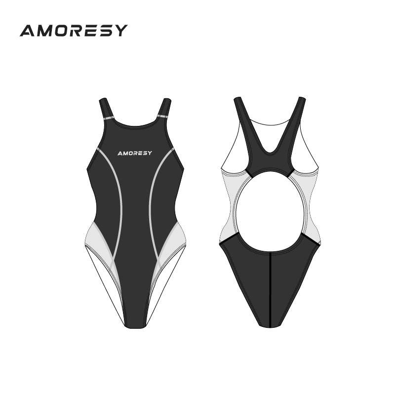 Elysia Super High-Leg Backless Swimsuit Leotard - AMORESY