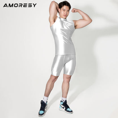 Amoresy海神系列紧身弹力运动健身跑步背心
