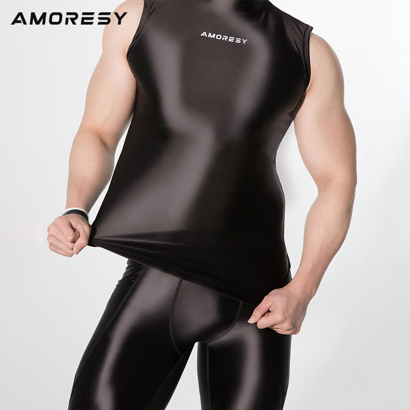 Amoresy Poseidon シリーズ タイト エラスティック スポーツ フィットネス ランニング ベスト