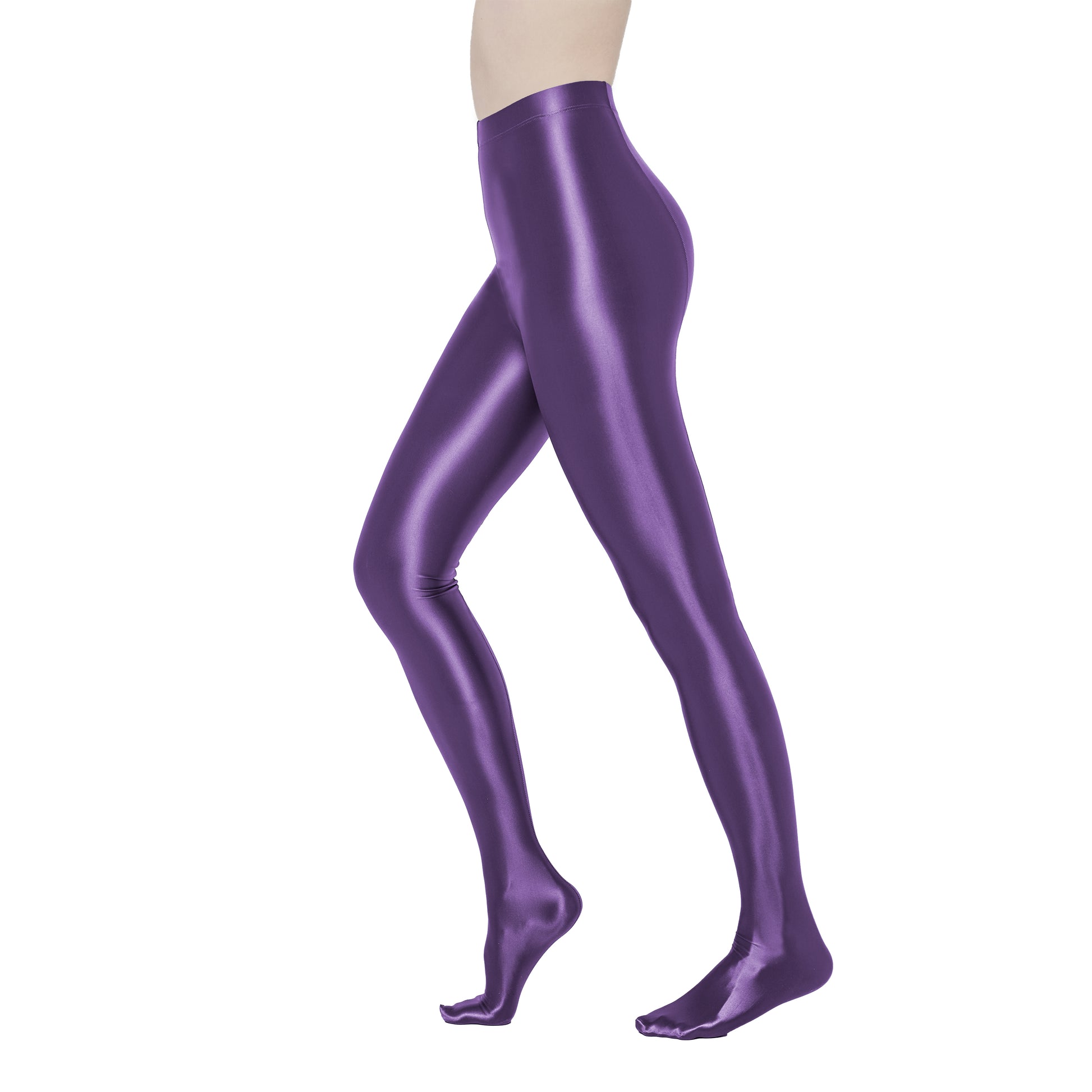 Eleganza Footed Leggings 运动服装 Purple / M - AMORESY