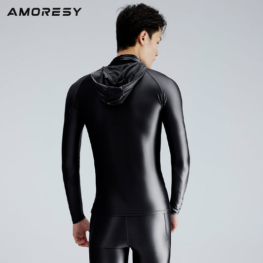 Hyperion Long-Sleeve Snood Hoodie Swimming suit - AMORESY