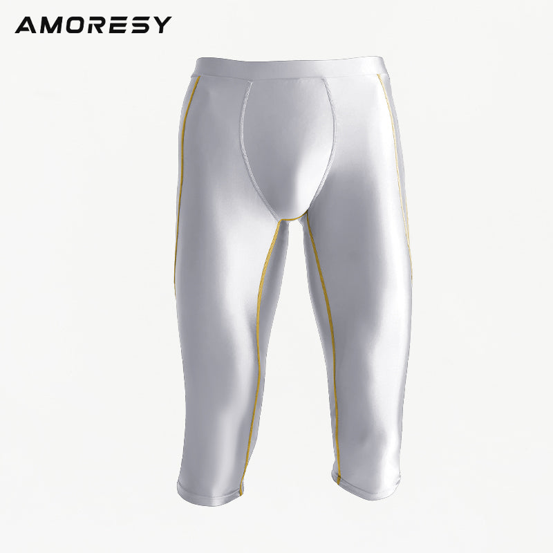 AMORESY アレスシリーズ メンズ フィットネス スポーツ クロップドパンツ