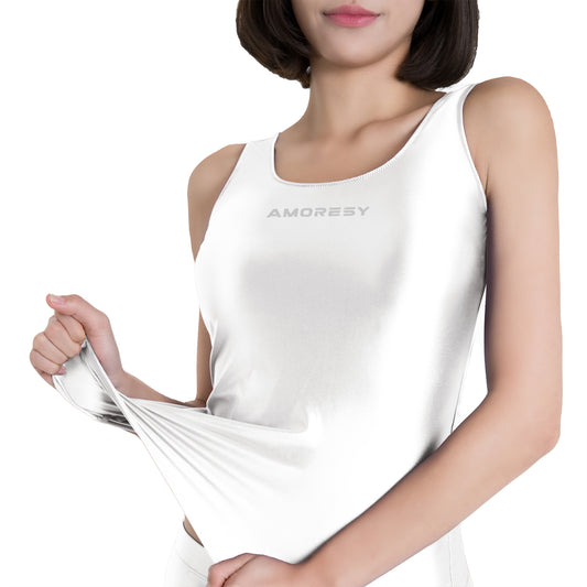 Silkara Tank Top White / M - AMORESY